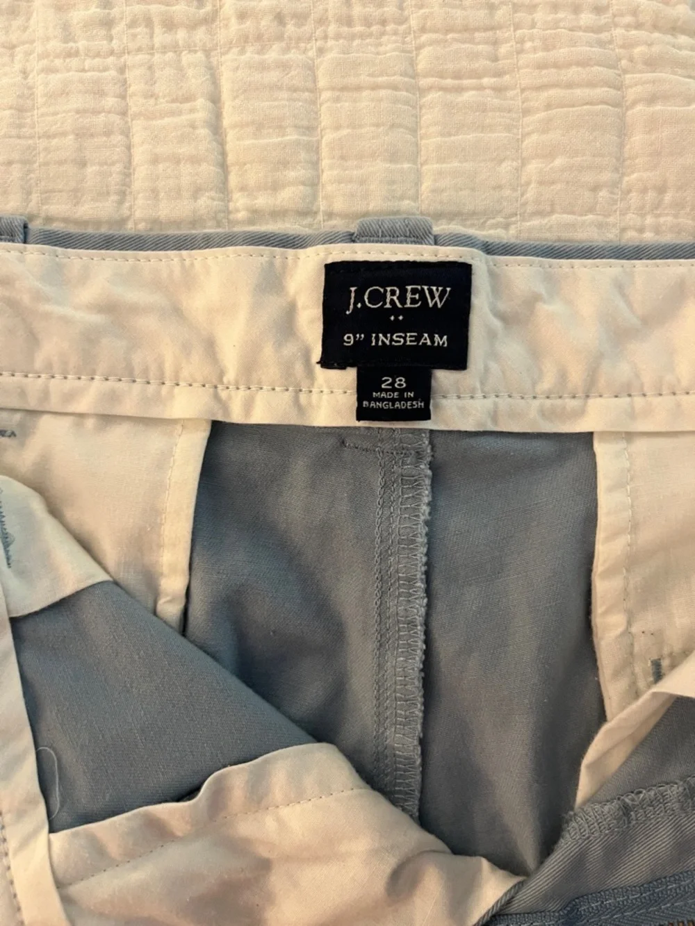 J. Crew Light Gray Flat Front Steely Blue